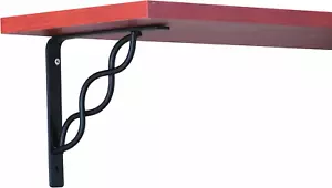 Scroll Style Decorative Shelf Bracket, 6-Inch, Black - Picture 1 of 12