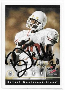 BRYANT WESTBROOK Autographed Signed 1997 Score card #278 Texas Longhorns COA - Picture 1 of 1