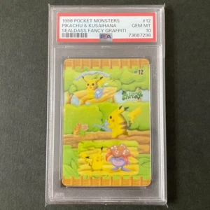 1998 PSA 10 Pokemon Fancy Graffiti sealdass sticker Pikachu Kusaihana - Picture 1 of 2
