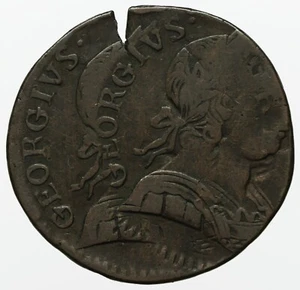 Medio penique George III no real espectacular Mis Strike - Imagen 1 de 5