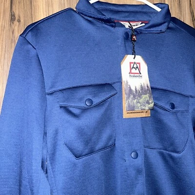 🏔️NUEVA CON ETIQUETAS🏔️Chaqueta Avalanche para hombre con botones ligeros, azul, pequeña Foto 1 de 4