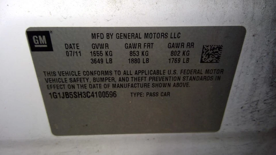 Cable de control de espejo retrovisor lateral del conductor Opt DG2 se adapta a 12 15-19 SONIC 1115023 Foto 1 de 4