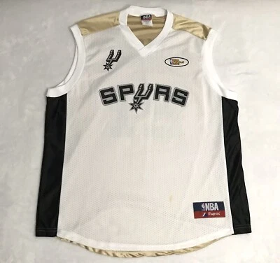 Vintage 2003 NBA Finals Tim Duncan San Antonio Spurs Jersey XL VTG USA - Image 1 of 4