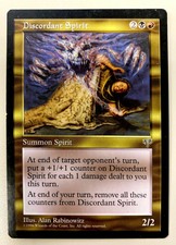 MTG - DISCORDANT SPIRIT X4 PLAYSET (NM/MT) MIRAGE - RARE - MAGIC THE GATHERING!