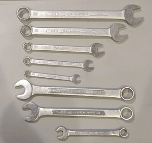 Palmera Combination Wrench Lot. 8 Piece Vintage. 22,19,14,11,9mm&13/16,3/4,1/2" - Bild 1 von 9