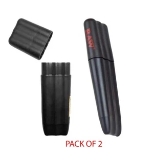 Raw Rolling Paper Three Tree Pre-Roll Case Eco Friendly Plastic ( 2 Pack ) - Picture 1 of 3