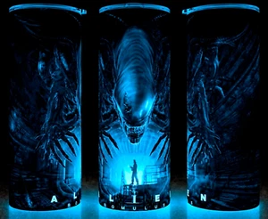 Glow in the Dark Alien Horror Sci-Fi Xenomorph Romulus Cup Mug Tumbler 20oz - Picture 1 of 4