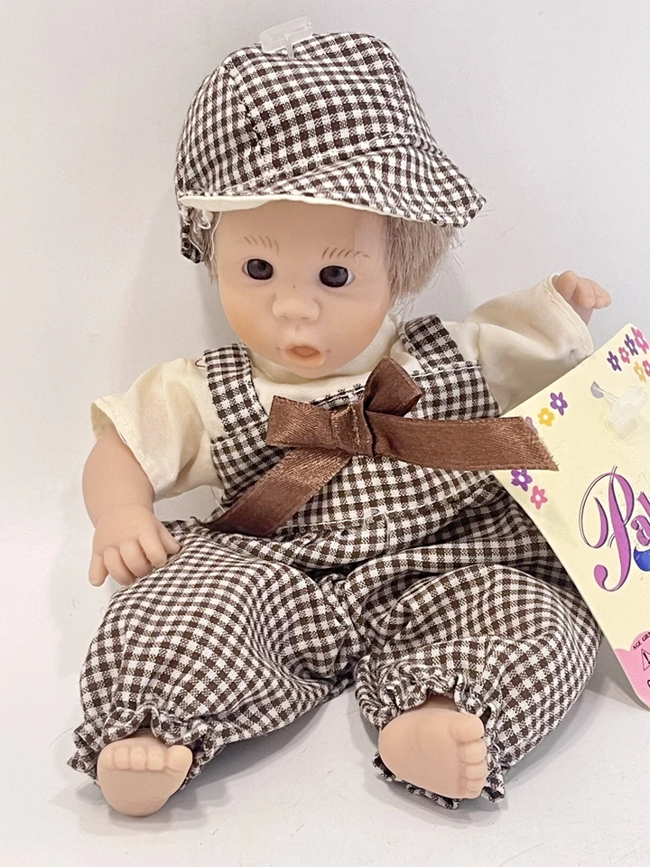 Vintage 1996 Palm Pals Bean Bag Kids Funny Ugly Face 8" Doll Stuffed Toy