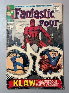 Fantastic Four #56 (1966) - Jack Kirby - 2nd Klaw appearance - VG (4.0) - Picture 1 of 3