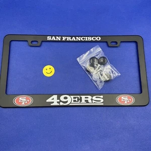 🔥1x San Francisco 49ers SF License Plate Frame With Hardware - Picture 1 of 1
