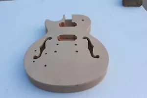 Left hand Guitar Body Mahogany Maple veneer Diy Guitar Project set in heel - Picture 1 of 6