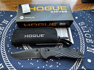 Hogue Deka EDC Pocket Knife 3.25" Wharncliffe Black 20v Blade, G10 Crossbar Lock - Picture 1 of 19