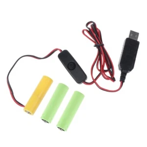 Virtual Battery Eliminators USB to 4.5V AA LR6 Power Cable for Electronic Toy - Picture 1 of 8