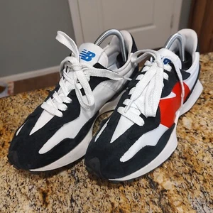 New Balance 327 White True Red U327WEA Causal Sneakers Men's Size 8.5D - Picture 1 of 13