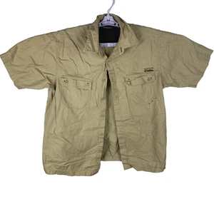 Genuine Dickies Short Sleeve Cotton Shirt  Tan Size L - Picture 1 of 11
