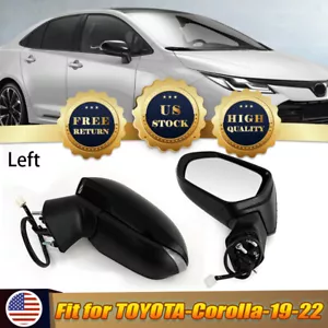 Espejo retrovisor eléctrico térmico del lado izquierdo del conductor para Toyota Corolla 2019-2022 - Imagen 1 de 14
