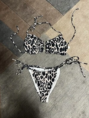 Bikini Triangel Animalprint Brazil Beachwear Bademode Gr L - Bild 1 von 2