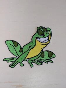 Naveen Frosch Prinzessin und der Frosch zum Selbermachen 4 Zoll Bügelbild bestickt Applikation Aufnäher - Bild 1 von 1