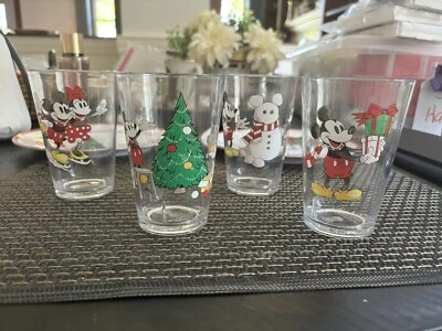 Pottery Barn holiday Christmas Mickey Mouse Minnie Disney party Kid Cup Set 4 - Image 1 of 4