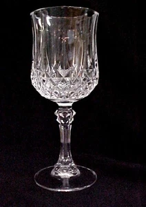 Copa de vino de cristal Longchamp Francia Cristal d'Arques 6 1/2" de alto, espumoso Clr - Imagen 1 de 7
