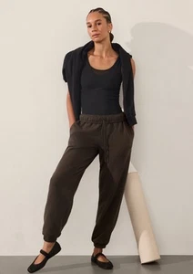 Athleta Forever fleece high rise jogger- large tall- truffle- nwot - Picture 1 of 5