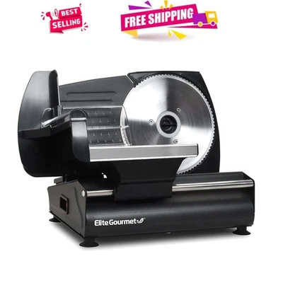 Fatiador elétrico versátil para cortes frios e queijo, espessura ajustável 7,5” - Imagem 1 de 4