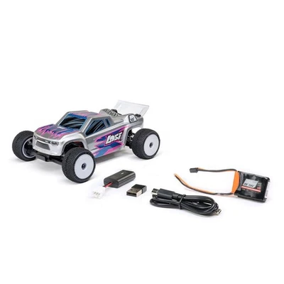 Losi LOS-1392T2 1:28 Micro-T 2S 2WD RTR Stadium Truck Brushed Silber - Bild 1 von 4