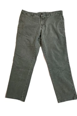 Incotex Slowear Mens Chino Pants Green 34x26 Slim Fit Italy Stretch Luxury Desig - Image 1 of 4