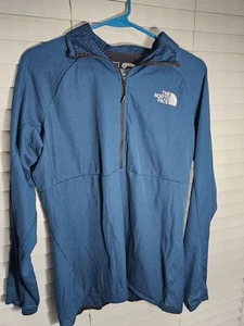 Chaqueta The North Face para mujer Summit Series FUTUREFLEECE 1/2 cremallera verde azulado grande - Imagen 1 de 9