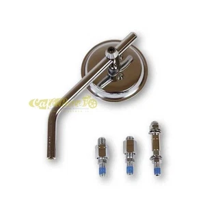 Spiegel Runde Verchromt Recht/Links Universal vintage Custom Caferace - Bild 1 von 1