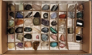 Assorted Tumbled Rough Stones Healing Some Semi-Precious Lot Energy Muse SEE - Picture 1 of 4