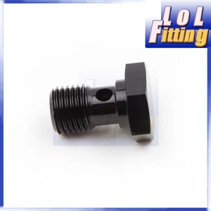 ADLERSPEED M12 x 1.5 Banjo Bolt Brake Aluminum Fitting Adapter Black US SHIP - Picture 1 of 8