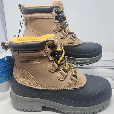 Botas de nieve para mujer Ozark Trail talla 6 cuero tostado goma invierno pato botines Foto 1 de 4