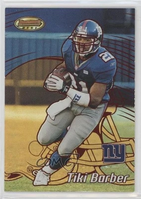 2002 Bowman's Best Red /200 Tiki Barber #72 - Image 1 of 2