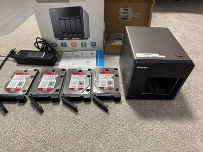 QNAP TS-420 NAS Server with 4x 3TB WD Red Drives - Image 1 of 4