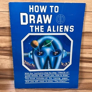 How To Draw The Aliens 1980 drawing book John Raymond RETRO Sci-Fi UFO Some Use - Picture 1 of 24