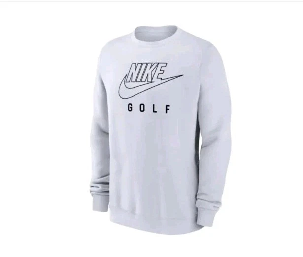 Nike GOLF Ropa Deportiva Club Polar Sudadera Cuello Redondo BLANCO NEGRO HOMBRES Talla XL Foto 1 de 1