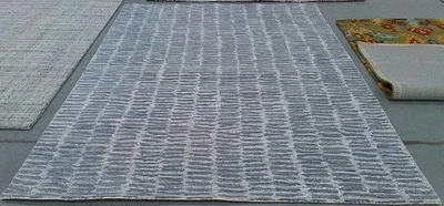 SILVER / GREY 8'-0" x 10'-0" Back Stain Rug, Reduced Price 1172784400 MET182G-8 - Image 1 of 4