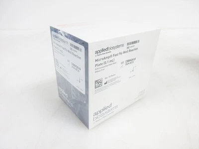 CAIXA 10 BIOSSISTEMAS APLICADOS 4346907 MICROAMP PLACA DE REAÇÃO RÁPIDA 96 POÇOS 0,1 ML - Imagem 1 de 4