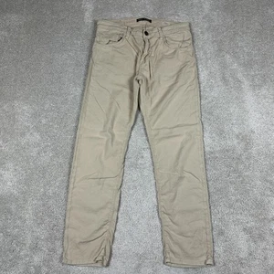 Mavi Zach Straight Leg Jeans Herren 33x32 Khaki Beige Leinenmischung Stretch Twill - Bild 1 von 17