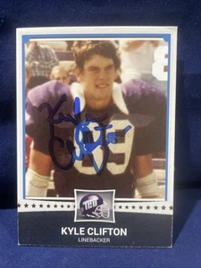 Carta autografata Kyle Clifton -TCU- New York Jets - Foto 1 di 2