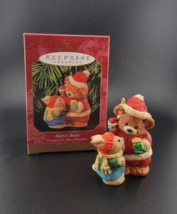 SELLO DE COLECCIÓN 1999 Mary’s Bears adorno de recuerdo de Navidad Bear Bunny IOB - Imagen 1 de 8
