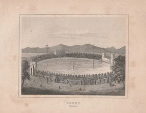 c1850 Arena Mailand Amphitheater Italien Milano Stahlstich-Ansicht - Imagen 1 de 1
