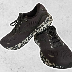 Brooks Ghost 15 US 9 B (Medium) Black Camo Athletic Lace Women Sneakers - Picture 1 of 8