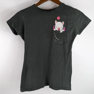 TeeFury Girls Youth Medium Official Rare Final Fantasy Moogle Pocket T-Shirt - Picture 1 of 6