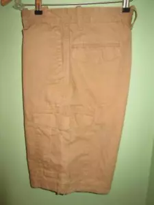 MEN'S SHORTS BEIGE KHAKI NWT SZ 30 WAIST FLAT FRONT SUMMER EDDIE BAUER - Picture 1 of 6