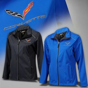 Chaqueta ligera de 3 capas para mujer Corvette C7 2014-2019 con logotipo y guión 637694 - Imagen 1 de 9