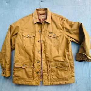 Chaqueta de Granero Wrangler Southwestern Edredón Forrado de Lona Nueva Sin Etiquetas Marrón Para Hombres Lg Western  - Imagen 1 de 12