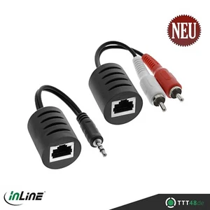 InLine® 2x Audio über RJ45 passiv 2x Cinch zu 1x Klinke 3,5mm / RJ45 Buchse - Bild 1 von 1