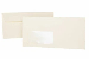 Briefumschläge 25 st. Haftstreifen mit Fenster Zart Creme DIN Lang 110 x 220 mm - Bild 1 von 1